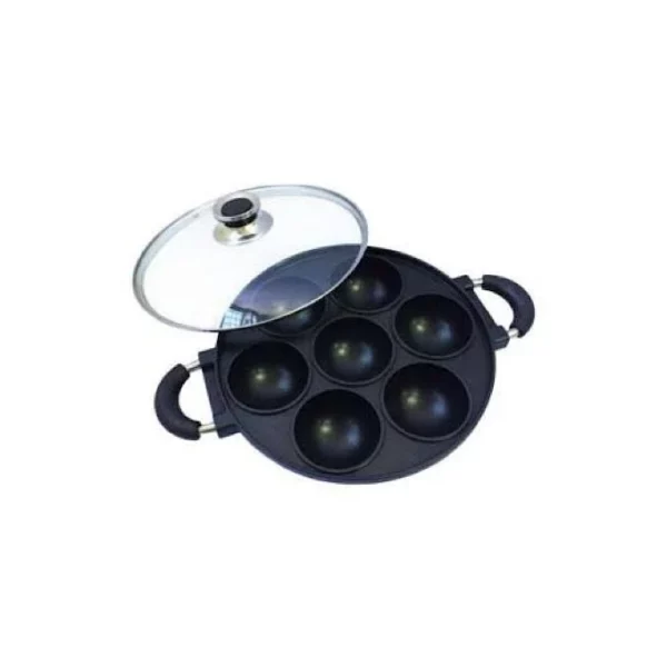 7-In-1 Non-stick Omelette Masa-Cake Pan Plus Cover Lid