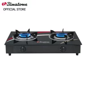 Binatone GGC-0002 2-Burner Table Top Glass Gas Cooker – Fast & Safe Cooking